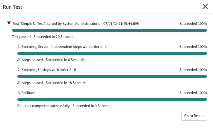 Exercise: Run Example Tests | ServiceNow Developers