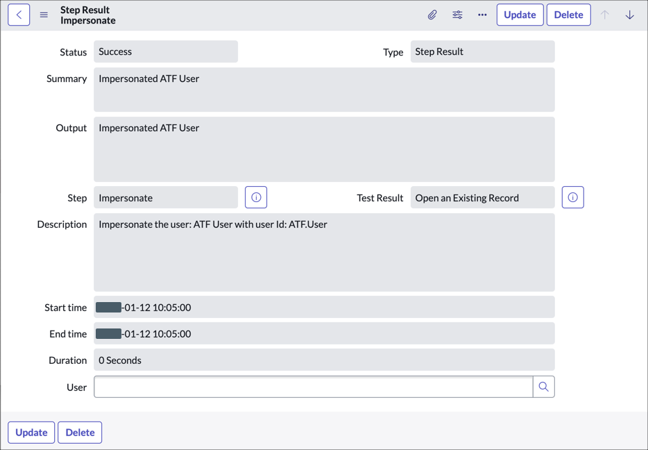 Step Result Viewing Test and Test Step Results | ServiceNow Developers