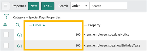 Create Application Properties | ServiceNow Developers