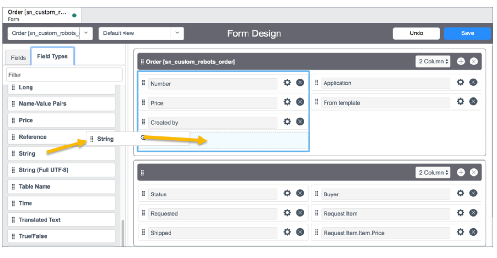 Adding Fields to a Table ServiceNow Developers