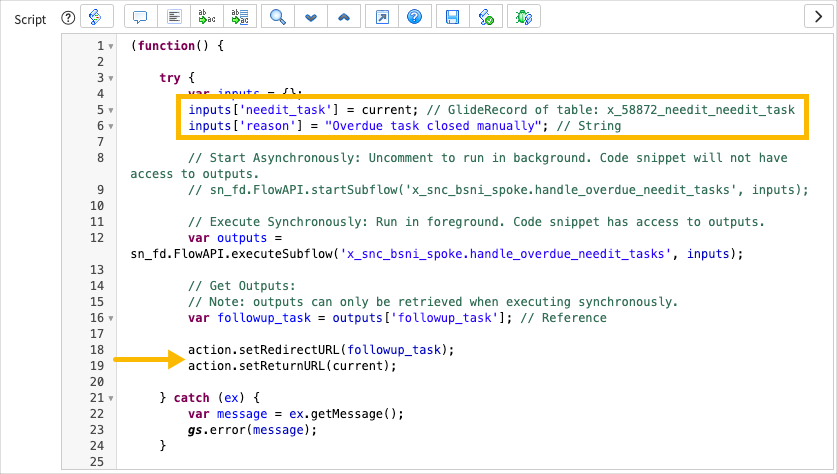 Exercise: Create and Use Code Snippets | ServiceNow Developers