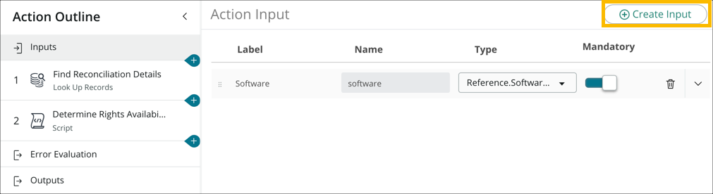 Servicenow Input Adding Action Inputs | ServiceNow Developers