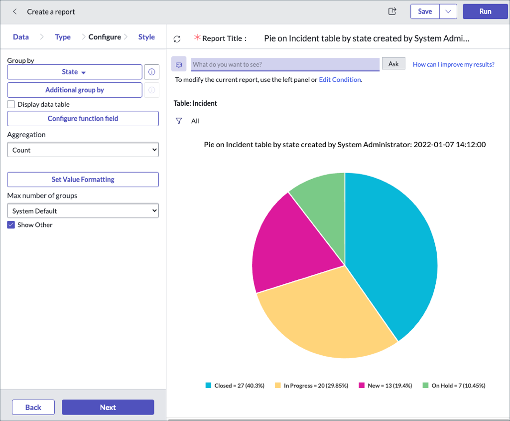 On-demand Charts | ServiceNow Developers