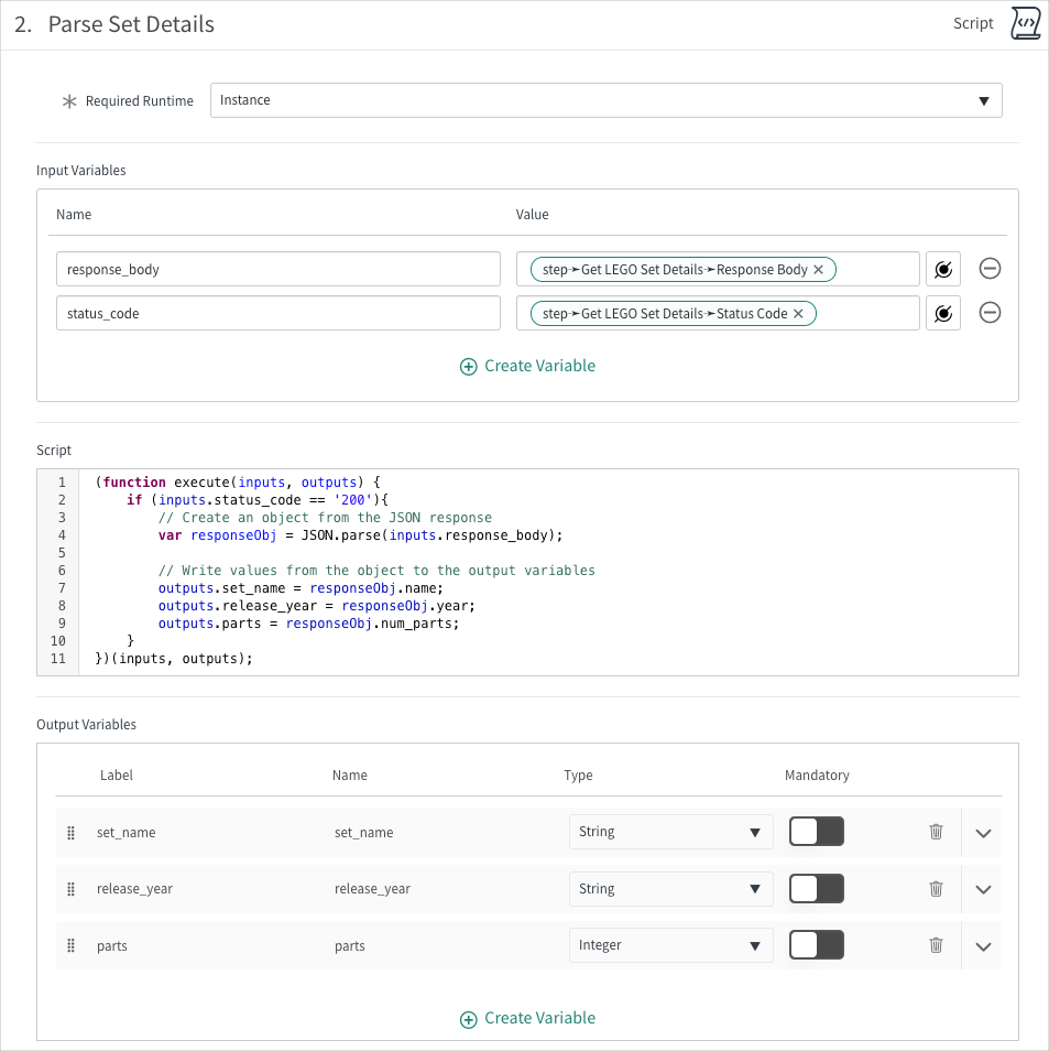 Parsing a REST Response | ServiceNow Developers