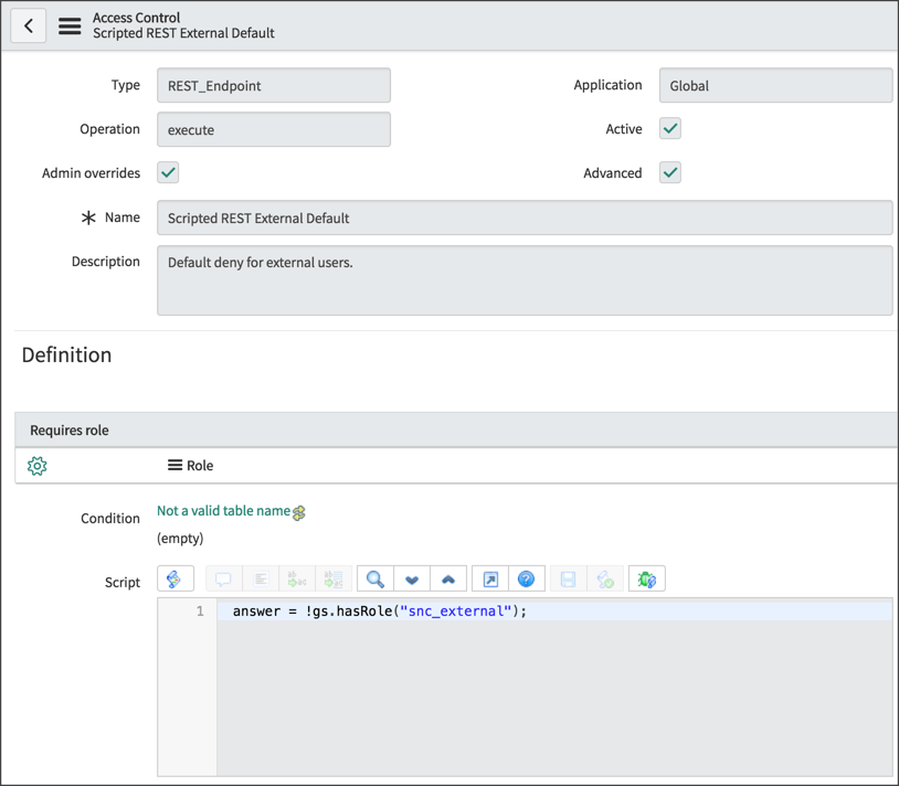 Security, Content Negotiation, and Documentation | ServiceNow Developers