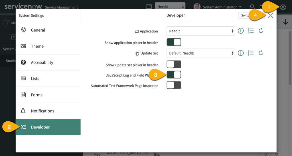 Debugging Client Scripts | ServiceNow Developers