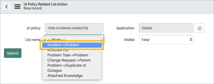 UI Policy Actions | ServiceNow Developers