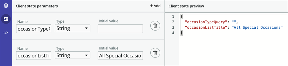 Working with Client State Parameters | ServiceNow Developers